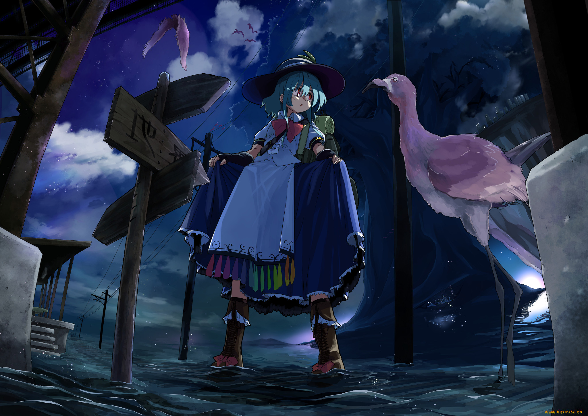 , touhou, , waira, , , hinanawi, tenshi